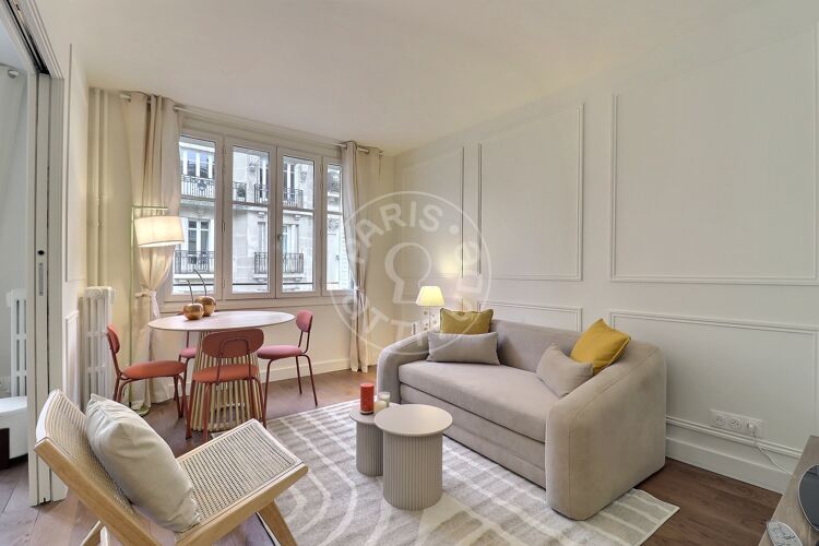 Salon - 2 chambres meublé - Paris 75017 - 17301