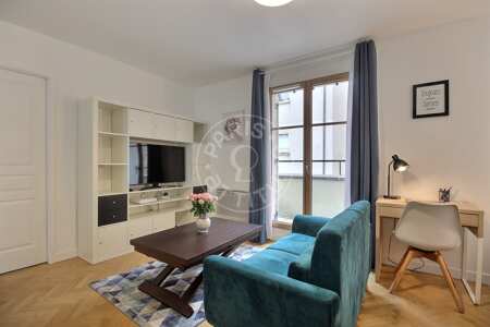 Salon Studio meublé - 30m²  - Montmartre / Place des Abbesses - Paris