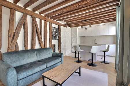 Living room Furnished apartment - 36m²  - 1 bedroom - Place Vendôme - Paris
