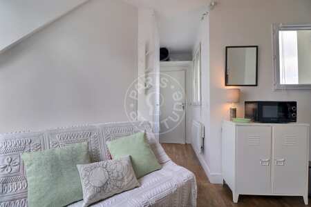 Salon Studio meublé - 14m²  - Ménilmontant - Paris