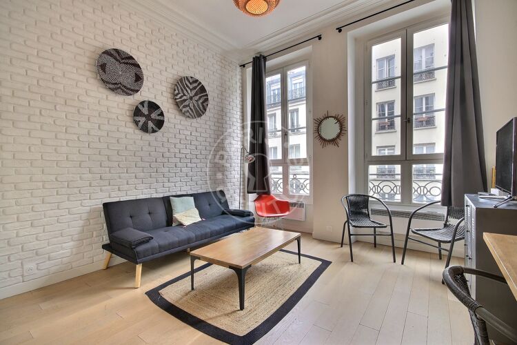 Salon - 1 chambre meublé - Paris 75002 - 17318