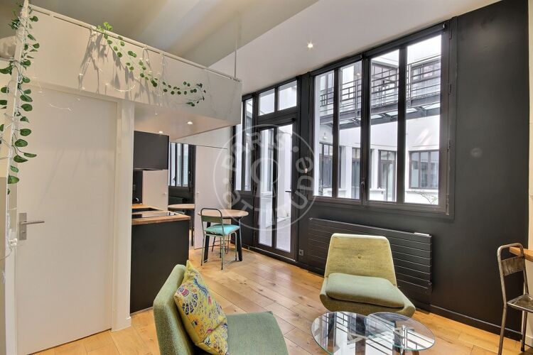Salón - Estudio con alcoba amueblado - París 75010 - 17319