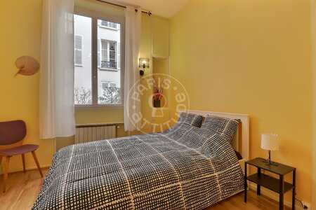 Bedroom Furnished apartment - 31m²  - 1 bedroom - Motte-Piquet Grenelle - Paris