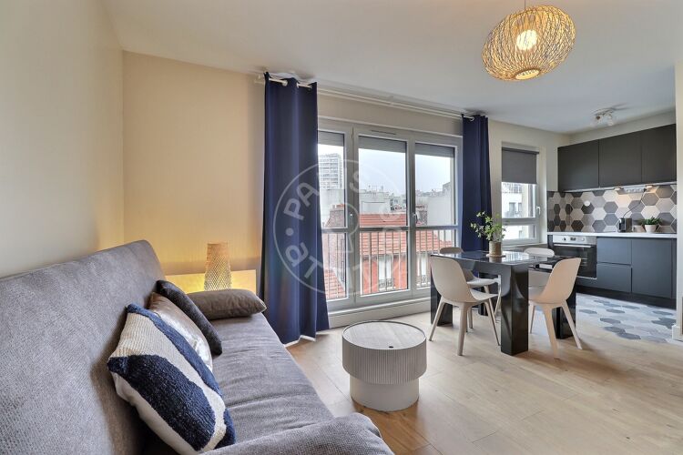 Salotto - Monolocale arredato - Parigi 75020 - 17323