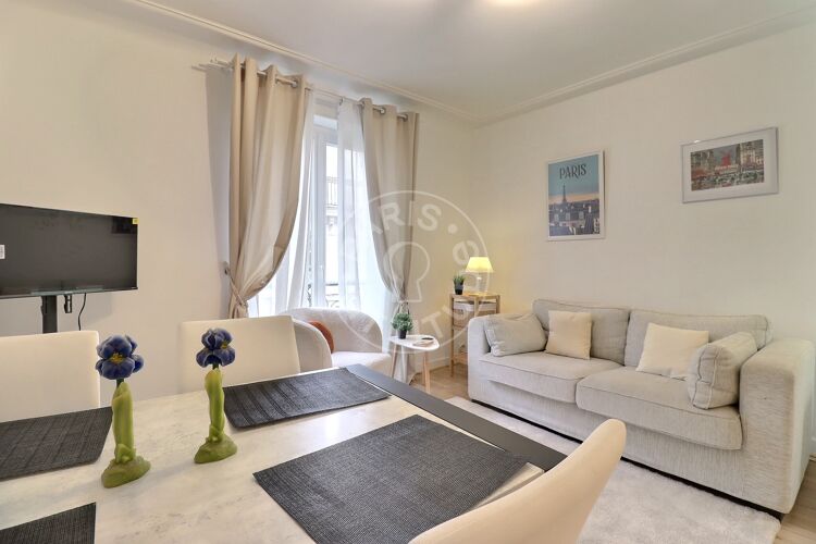 Salon - 2 chambres meublé - Paris 75007 - 17324