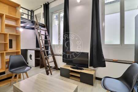 Wohnzimmer Möblierte studio - 23m²  - Place Monge - Paris