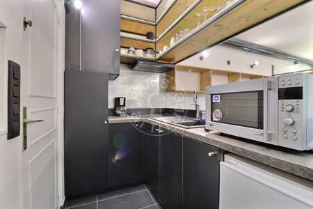 Küche Möblierte studio - 23m²  - Place Monge - Paris
