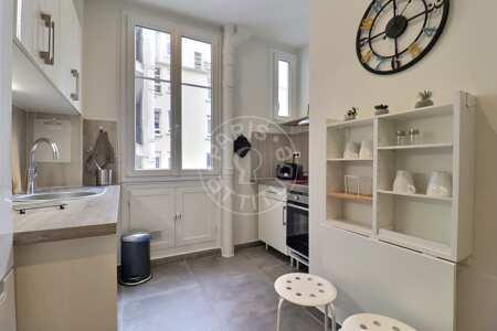 Cuisine Appartement meublé - 43m²  - 1 chambre - Maison de la Radio - Paris