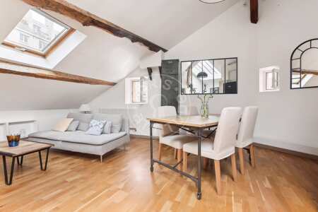 Wohnzimmer Möblierte wohnung - 50m²  - 2 Zimmer - Motte-Piquet Grenelle - Paris