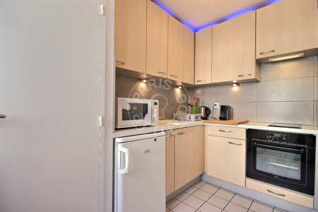 Cocina Estudio amueblado - 34m²  - Denfert Rochereau - París