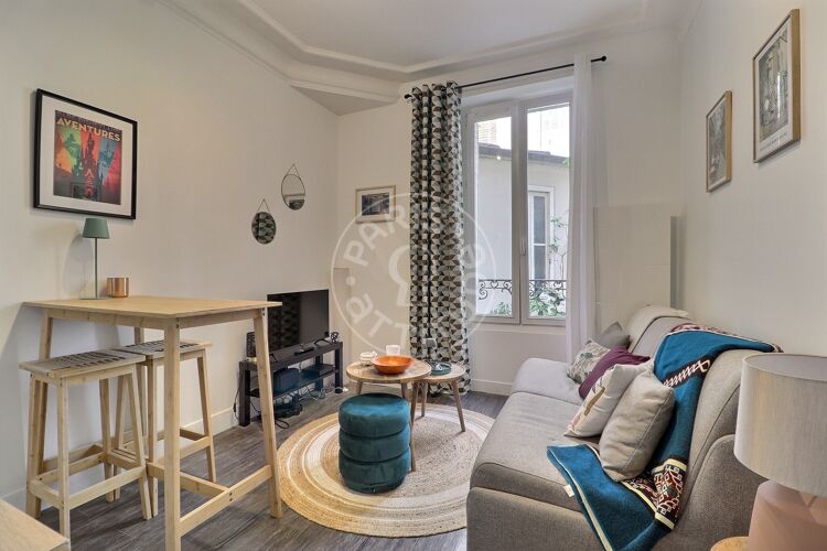 Salon - 1 chambre meublé - Paris 75018 - 17383