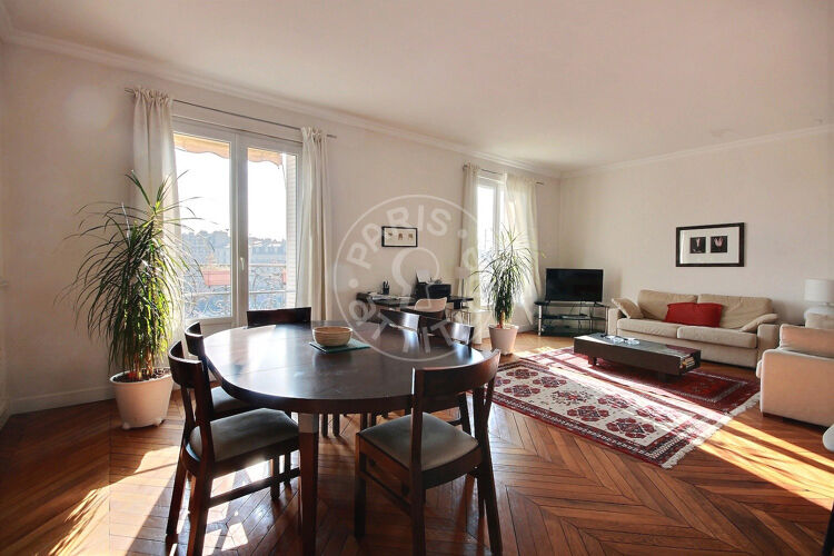 Living room - Furnished 2 bedrooms - Paris 75014 - 1741