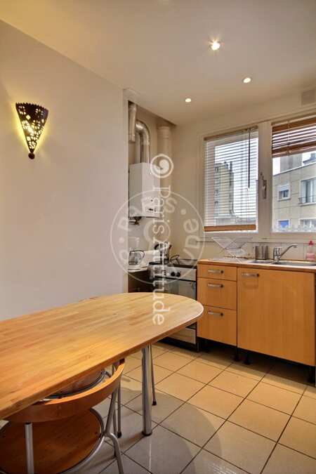 Cozinha Apartamento mobilado - 42m²  - 1 quarto - Ledru-Rollin - Paris