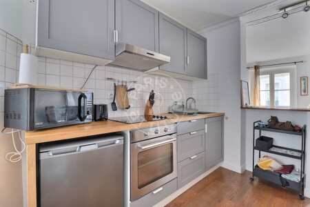 Cozinha Apartamento mobilado - 37m²  - 1 quarto - Montorgueil - Paris