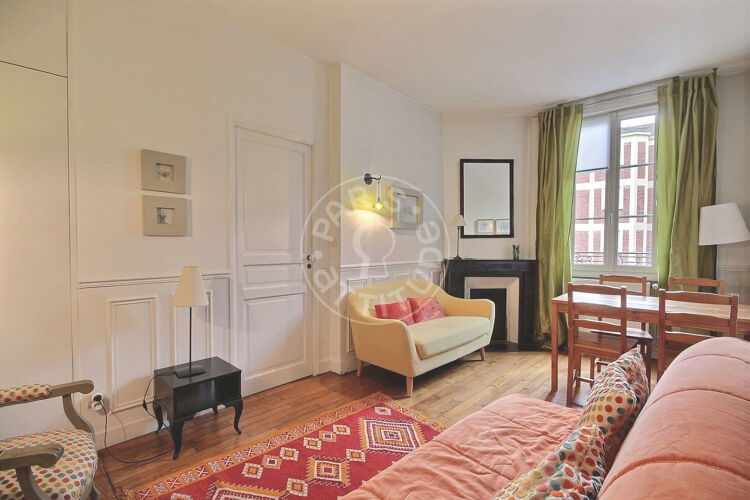 Living room - Furnished 1 bedroom - Paris 75011 - 1846