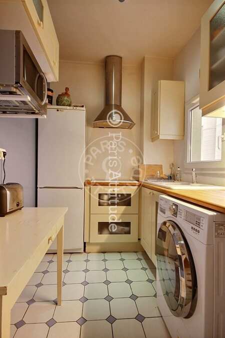 Kitchen Furnished apartment - 43m²  - 1 bedroom - Centre George Pompidou - Paris