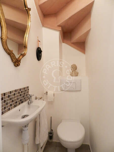 Toilettes Duplex meublé - 61m²  - 1 chambre - Trocadéro - Paris