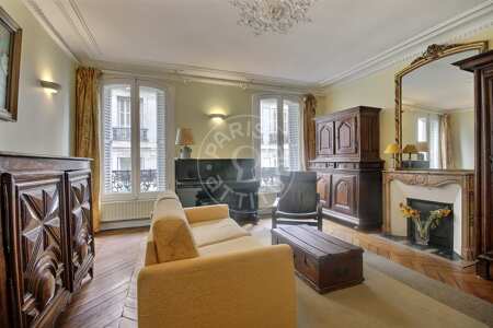 Living room Furnished apartment - 70m²  - 2 bedrooms - Panthéon / Sorbonne - Paris
