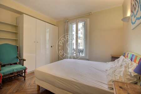 Bedroom Furnished apartment - 70m²  - 2 bedrooms - Panthéon / Sorbonne - Paris