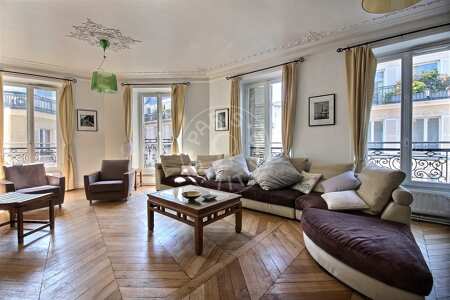 Salon Appartement meublé - 130m²  - 3 chambres - Saint-Paul - Paris