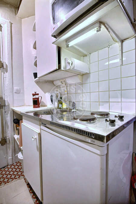 Cocina Piso amueblado - 30m²  - 1 dormitorio - Châtelet - París