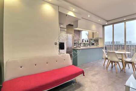 Wohnzimmer Möblierte wohnung - 57m²  - 1 Zimmer - Pasteur - Paris