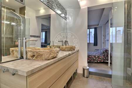 Badezimmer Möblierte wohnung - 57m²  - 1 Zimmer - Pasteur - Paris