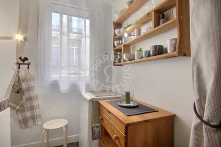 Cocina Estudio amueblado - 25m²  - Saint-Paul - París