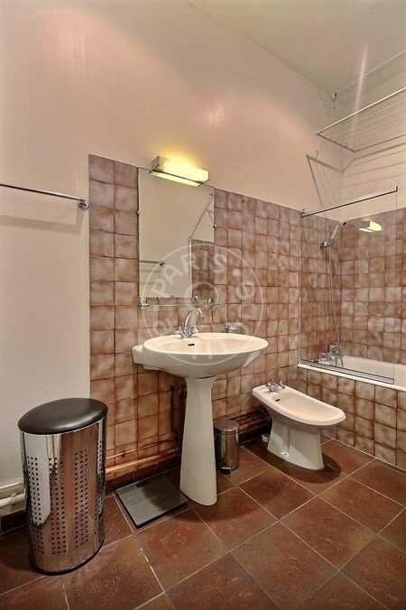 Casa de banho Apartamento mobilado - 115m²  - 3 quartos - Bastille - Paris