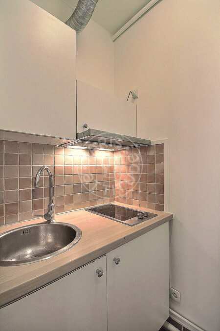 Cocina Estudio amueblado - 28m²  - Tour Eiffel - París