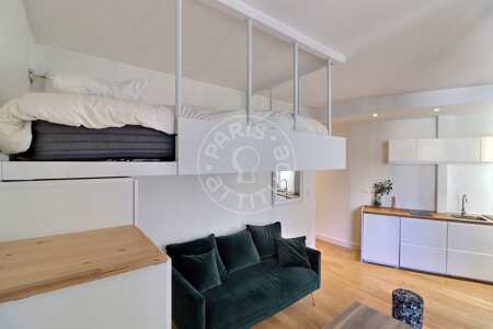 Dormitorio Estudio amueblado - 26m² - Saint-Germain - París