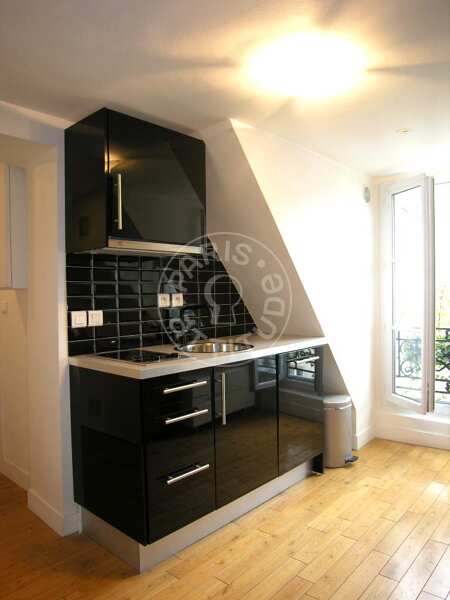 Kitchen Furnished apartment - 44m²  - 1 bedroom - Poissonnière - Paris