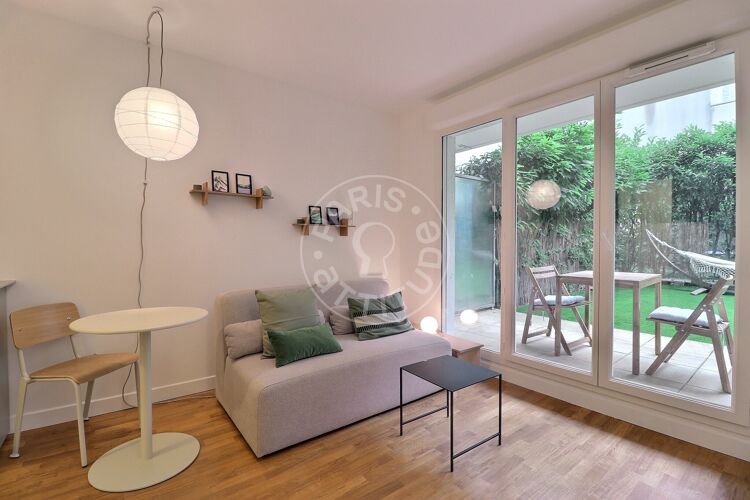 Wohnzimmer - Möblierte Alkovenwohnung - Paris 75019 - 20356