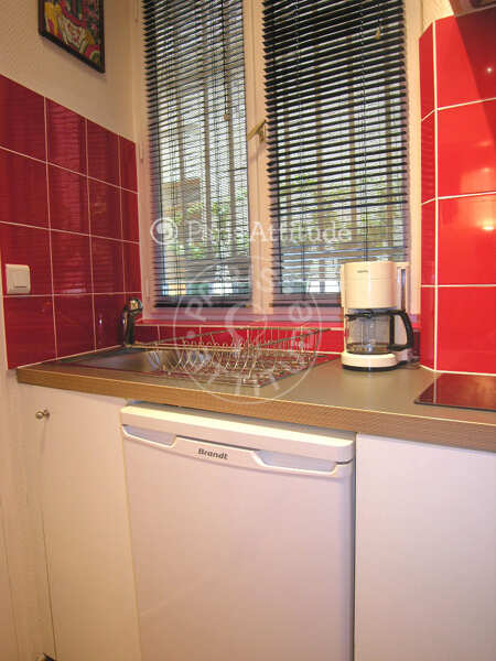 Kitchen Furnished studio - 17m²  - Oberkampf - Paris