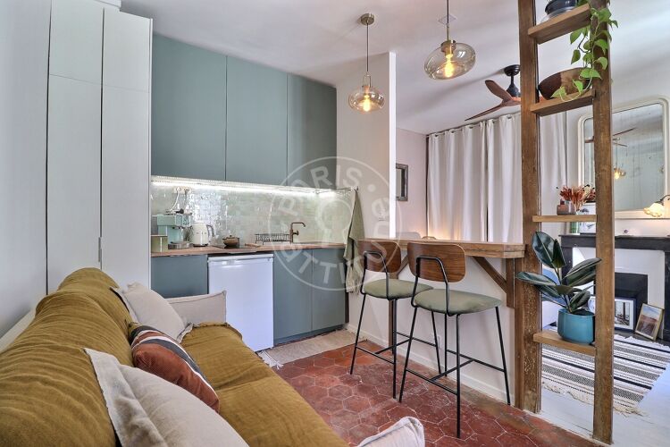 Wohnzimmer - Möblierte Studio - Paris 75004 - 20627