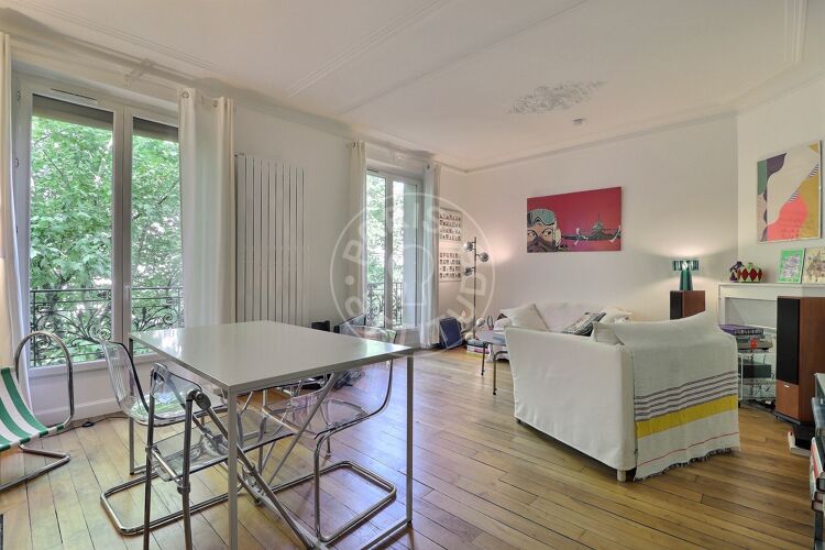 Salon - 1 chambre meublé - Paris 75020 - 20654