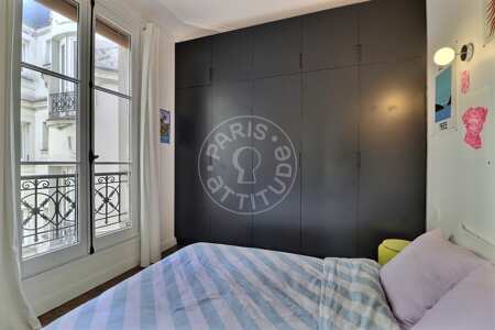 Camera da letto Appartamento arredato - 43m²  - 1 locale - Gambetta - Parigi