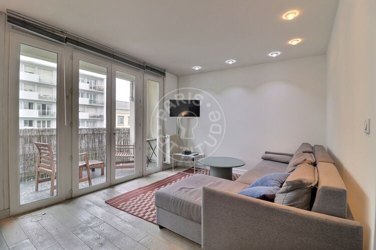 Living room - Furnished 1 bedroom - Paris 75011 - 20664