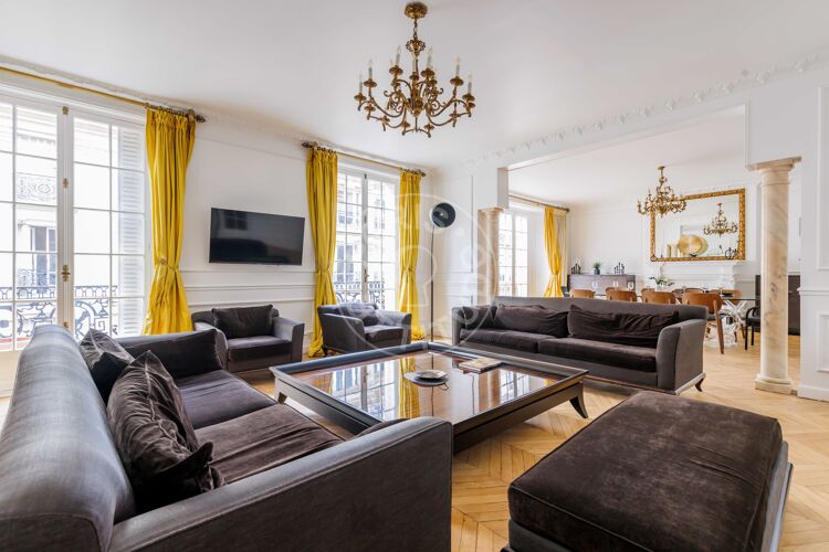 Living room - Furnished 4 bedrooms - Paris 75017 - 20768