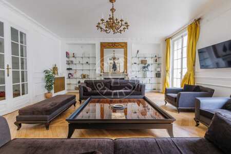 Living room Furnished apartment - 260m² - 4 bedrooms - Parc Monceau - Paris