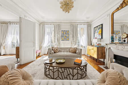Living room Furnished apartment - 75m²  - 2 bedrooms - La Muette / Bois de Boulogne - Paris