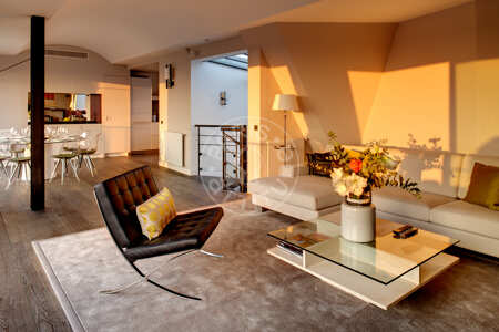 Salón Dúplex amueblado - 153.87m²  - 3 dormitorios - Arts et Métiers - París