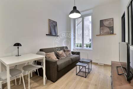 Living room Furnished apartment - 24m² - 1 bedroom - Jardin des Plantes - Paris