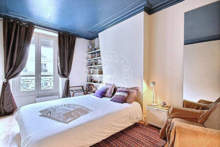 Bedroom Furnished apartment - 70m² - 2 bedrooms - Hôtel de Ville - Paris