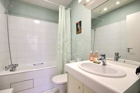 Baño Estudio amueblado - 28m²  - Montparnasse - París