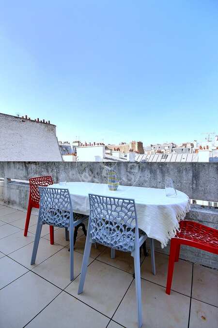 Terraza Piso amueblado - 46m²  - 1 dormitorio - Place Monge - París