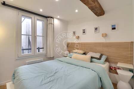 Camera da letto Appartamento arredato - 38m² - 1 locale - Saint-Germain - Parigi