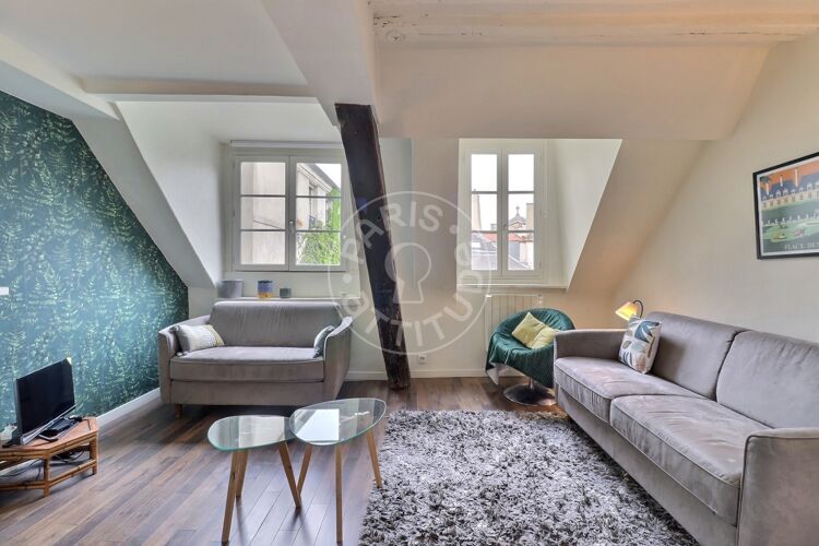 Salon - Studio meublé - Paris 75004 - 22612