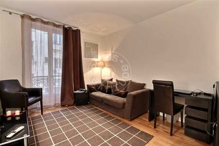 Sala Apartamento mobilado - 38m²  - 1 quarto - Porte de Saint-Cloud - Paris