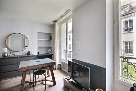 Living room Furnished apartment - 28m²  - 1 bedroom - Temple - Paris